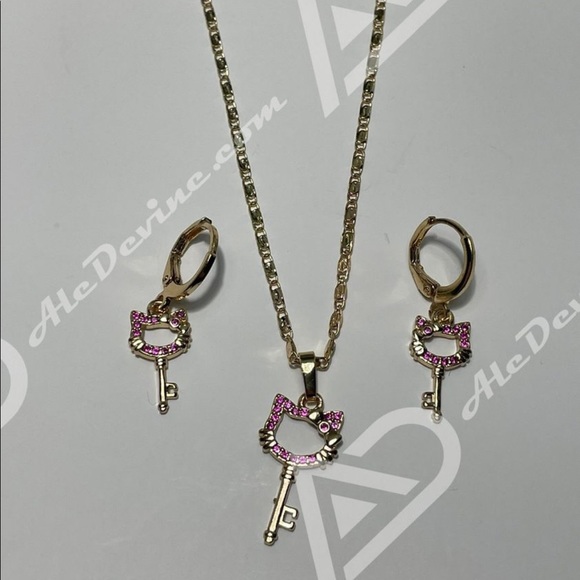 Hello Kitty set (gold plated) - Picture 6 of 7